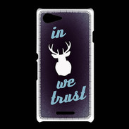 Coque Sony Xpéria E3 In Elan We trust Bleu ZG