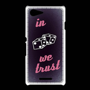 Coque Sony Xpéria E3 In Gamble We trust Rouge ZG