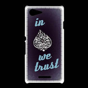 Coque Sony Xpéria E3 In Islam We trust Bleu ZG
