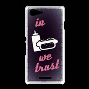 Coque Sony Xpéria E3 In Junk We trust Rouge ZG