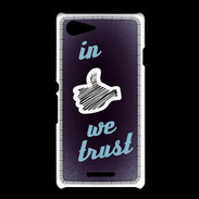Coque Sony Xpéria E3 In Like We trust Bleu ZG