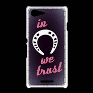 Coque Sony Xpéria E3 In Luck We trust Rouge ZG
