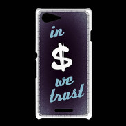 Coque Sony Xpéria E3 In Money We trust Bleu ZG
