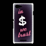 Coque Sony Xpéria E3 In Money We trust Rouge ZG