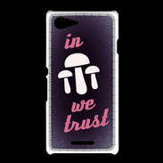 Coque Sony Xpéria E3 In Mushrooms We trust Rouge ZG