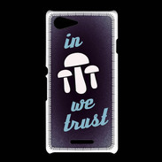 Coque Sony Xpéria E3 In Mushrooms We trust Bleu ZG