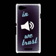 Coque Sony Xpéria E3 In Music We trust Bleu ZG