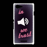 Coque Sony Xpéria E3 In Music We trust Rouge ZG