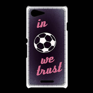Coque Sony Xpéria E3 In Soccer We trust Rouge ZG