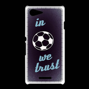 Coque Sony Xpéria E3 In Soccer We trust Bleu ZG