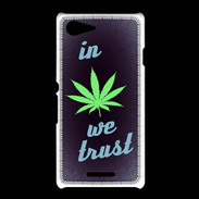 Coque Sony Xpéria E3 In Weed We trust Vert ZG