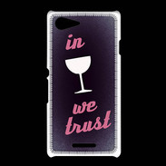 Coque Sony Xpéria E3 In Wine We trust Rouge ZG