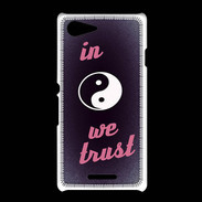 Coque Sony Xpéria E3 In Zen We trust Rouge ZG