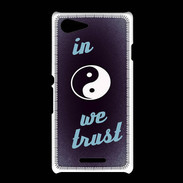 Coque Sony Xpéria E3 In Zen We trust Bleu ZG
