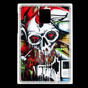 Coque Blackberry Passport Tête de mort Graffiti couleur