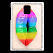 Coque Blackberry Passport Bouche Arc en Ciel