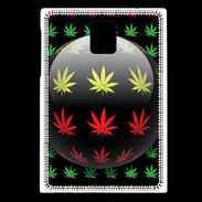Coque Blackberry Passport Effet cannabis sur fond noir