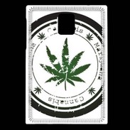 Coque Blackberry Passport Grunge stamp with marijuana leaf