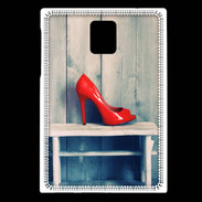 Coque Blackberry Passport Escarpin rouge