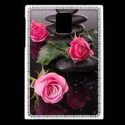 Coque Blackberry Passport Rose et Galet Zen