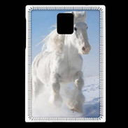 Coque Blackberry Passport Cheval blanc dans la neige 2