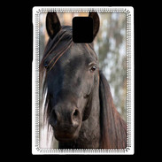 Coque Blackberry Passport Tête de cheval noir