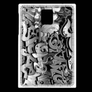 Coque Blackberry Passport graffiti seamless background en noir et blanc