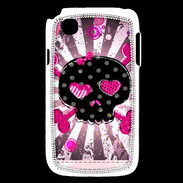 Coque LG L40 Fond tête de mort 12