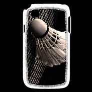 Coque LG L40 Volant de Badminton en noir et blanc