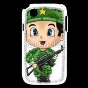Coque LG L40 Cute cartoon illustration of a soldier