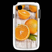 Coque LG L40 Belles oranges sur fond en bois