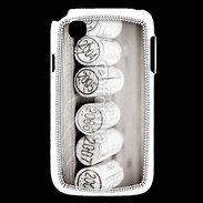 Coque LG L40 Bouchons de bouteille de vin en noir et blanc 12