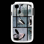 Coque LG L40 Orque noir et blanc