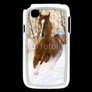 Coque LG L40 Cheval arabe dans la neige 100