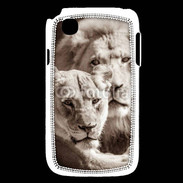 Coque LG L40 Couple de lion et lionne 500