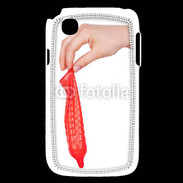 Coque LG L40 préservatif rouge