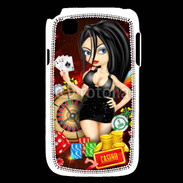 Coque LG L40 Lady au casino