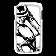 Coque LG L40 Dessin de cycliste