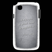 Coque LG L40 Pêché stupidité Noir Citation Oscar Wilde