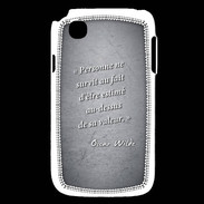 Coque LG L40 Survie valeur Noir Citation Oscar Wilde