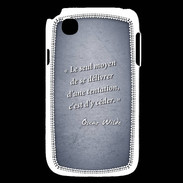 Coque LG L40 Tentation Bleu Citation Oscar Wilde