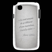 Coque LG L40 Tentation Gris Citation Oscar Wilde