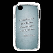 Coque LG L40 Tentation Turquoise Citation Oscar Wilde