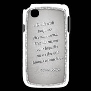 Coque LG L40 Toujours amoureux Gris Citation Oscar Wilde
