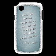 Coque LG L40 Toujours amoureux Turquoise Citation Oscar Wilde