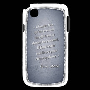 Coque LG L40 Chaque fois Bleu Citation Oscar Wilde