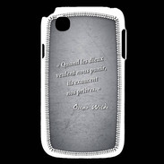 Coque LG L40 Dieux prières Noir Citation Oscar Wilde