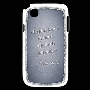 Coque LG L40 Brave Bleu Citation Oscar Wilde