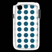 Coque LG L40 pois bleu foncé