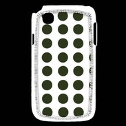 Coque LG L40 pois vert foncé